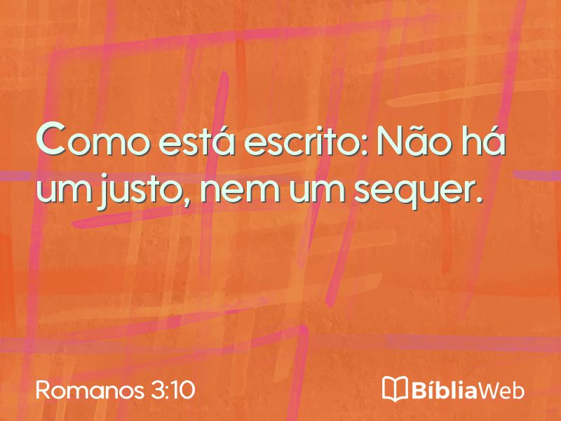 Romanos 3:10 em imagem para compartilhar
