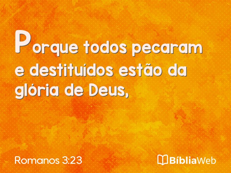 Romanos 3:23 em imagem para compartilhar