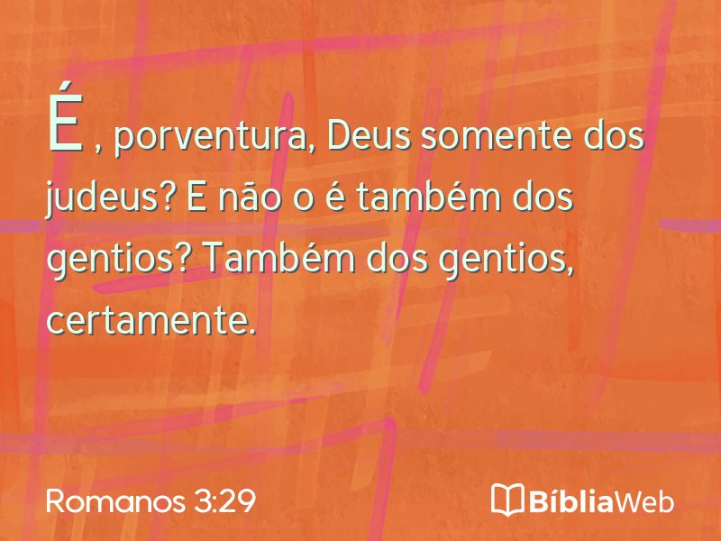 Romanos 3:29 em imagem para compartilhar