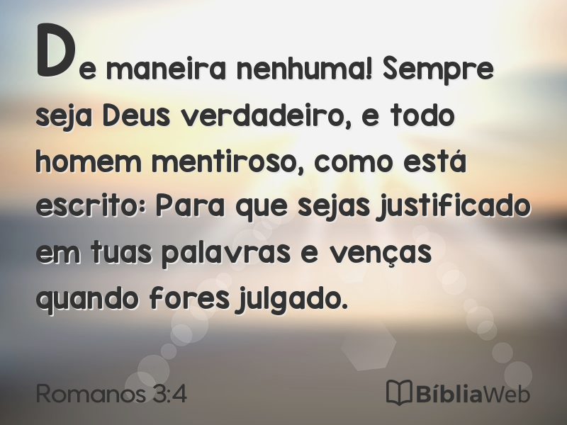 Romanos 3:4 em imagem para compartilhar