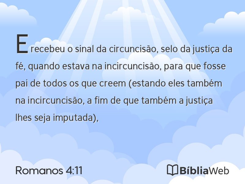 Romanos 4:11 em imagem para compartilhar