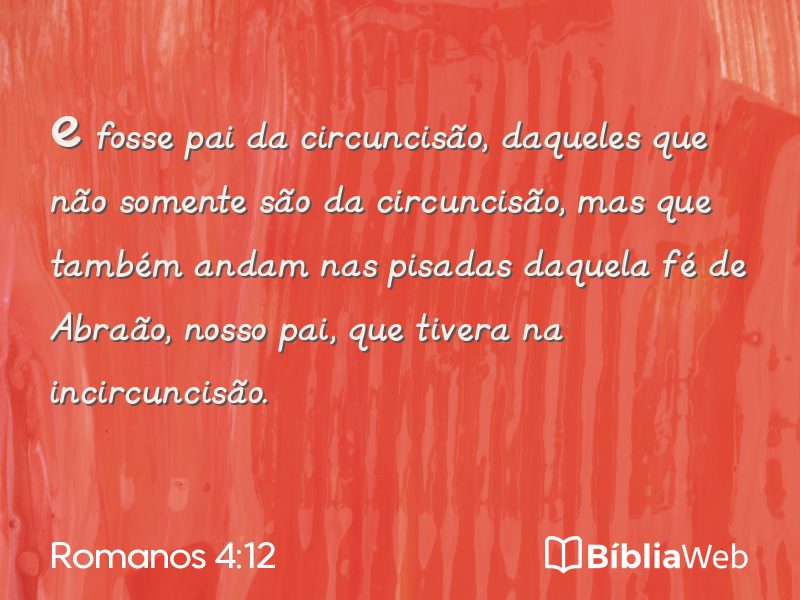 Romanos 4:12 em imagem para compartilhar