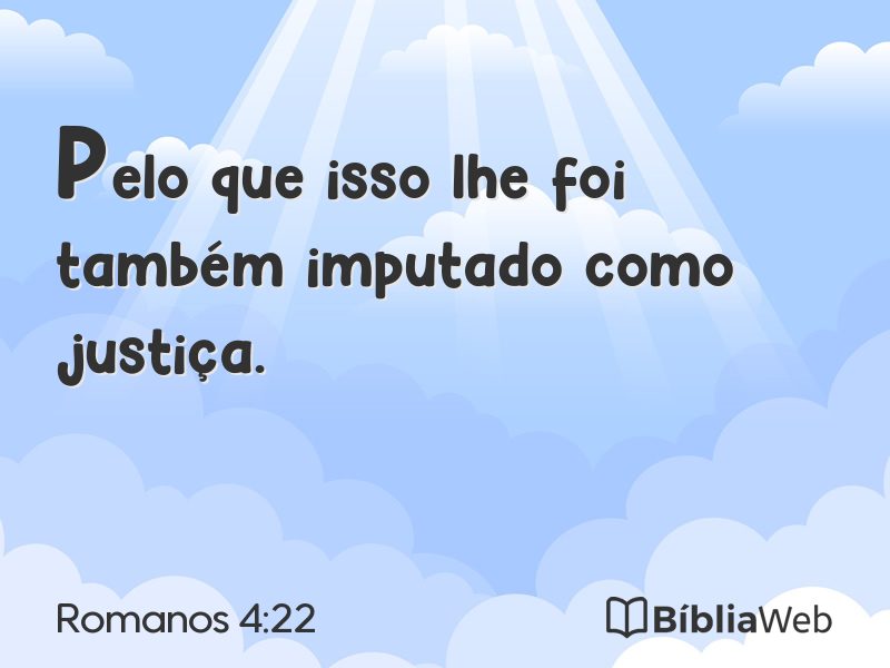 Romanos 4:22 em imagem para compartilhar