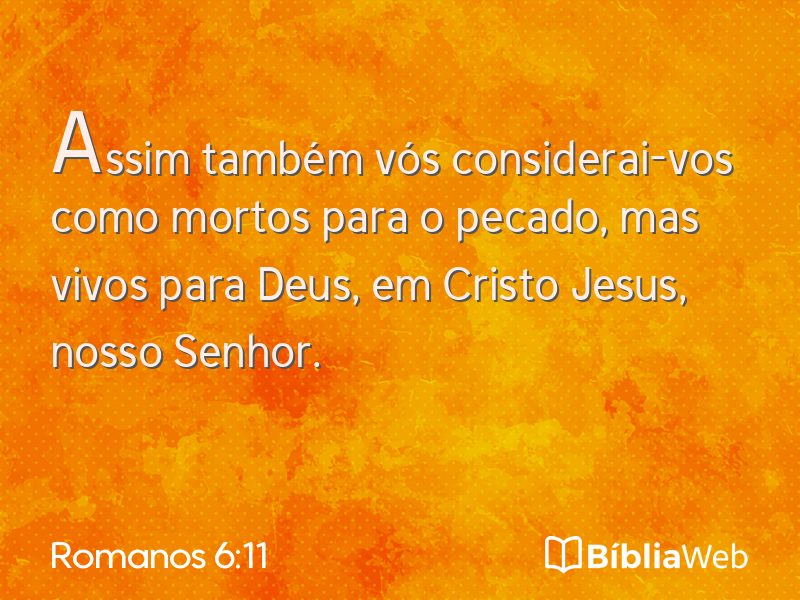Romanos 6:11 em imagem para compartilhar