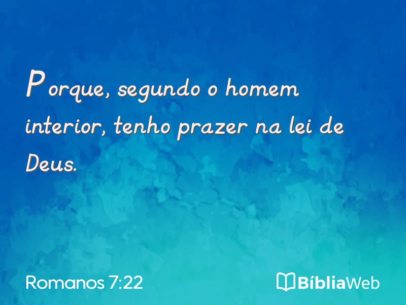 Romanos 7:22 em imagem para compartilhar