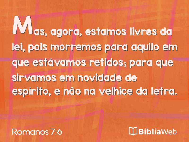 Romanos 7:6 em imagem para compartilhar