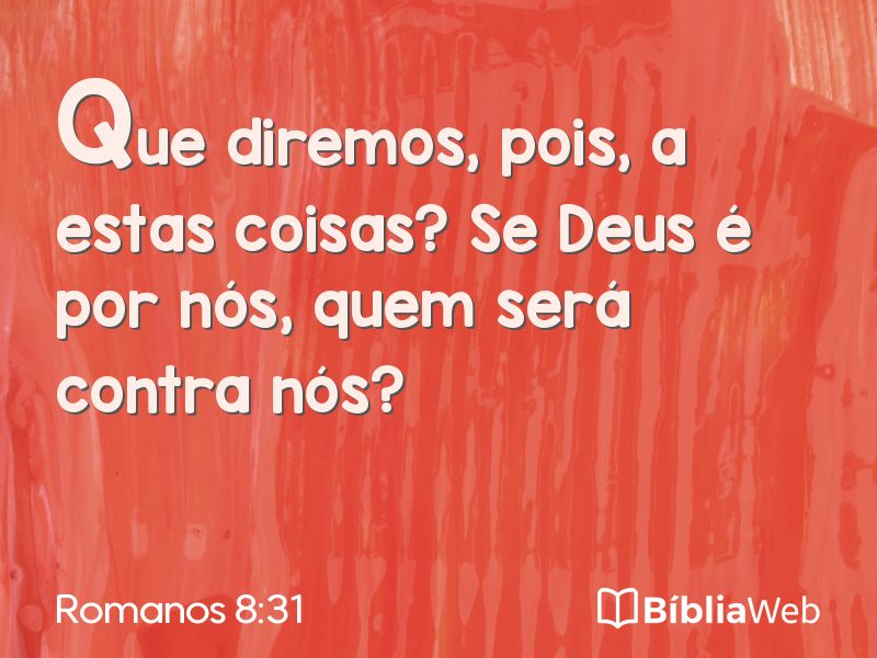Romanos 8:31 em imagem para compartilhar