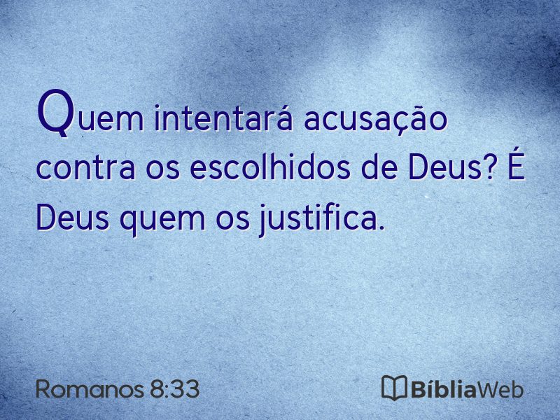 Romanos 8:33 em imagem para compartilhar