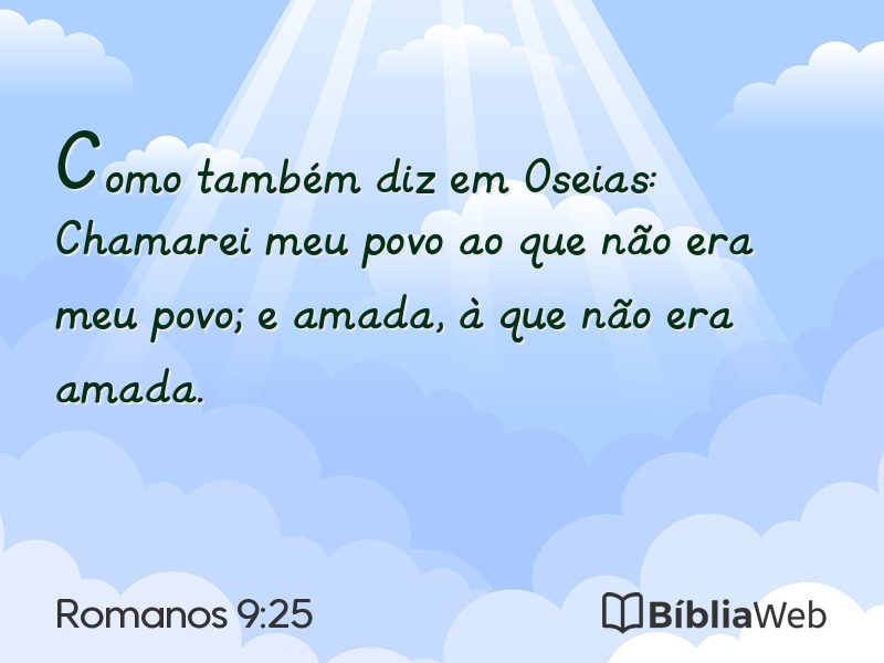 Romanos 9:25 em imagem para compartilhar