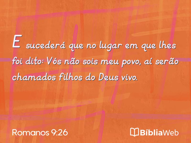 Romanos 9:26 em imagem para compartilhar