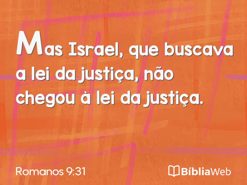 Romanos 9:31 em imagem para compartilhar