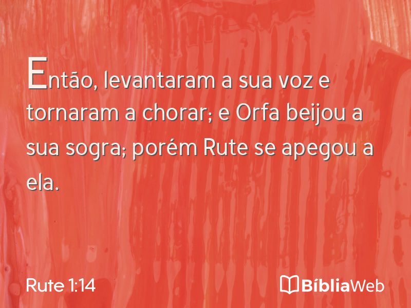 Rute 1:14 em imagem para compartilhar