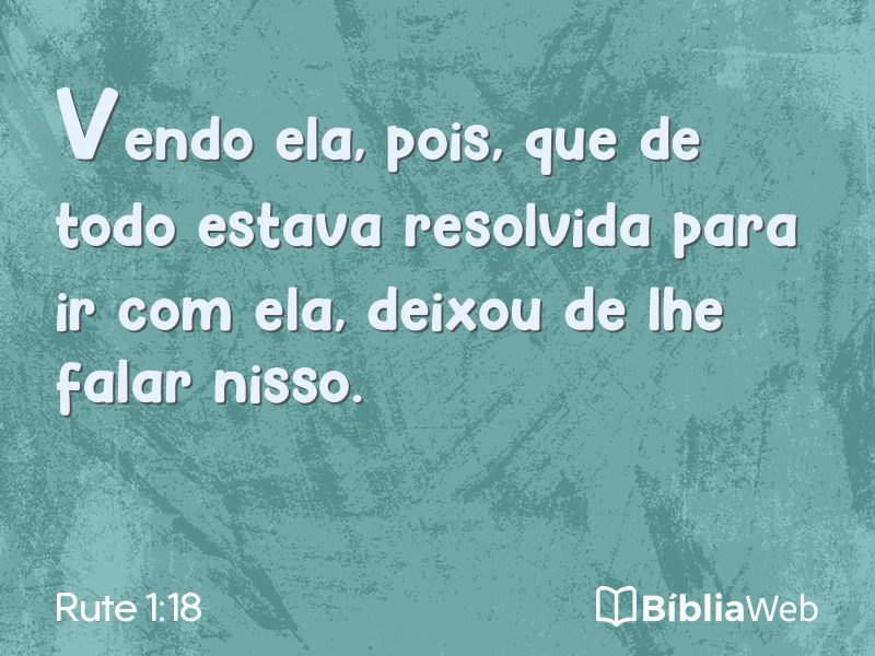 Rute 1:18 em imagem para compartilhar