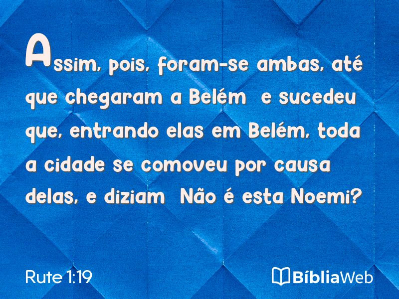 Rute 1:19 em imagem para compartilhar
