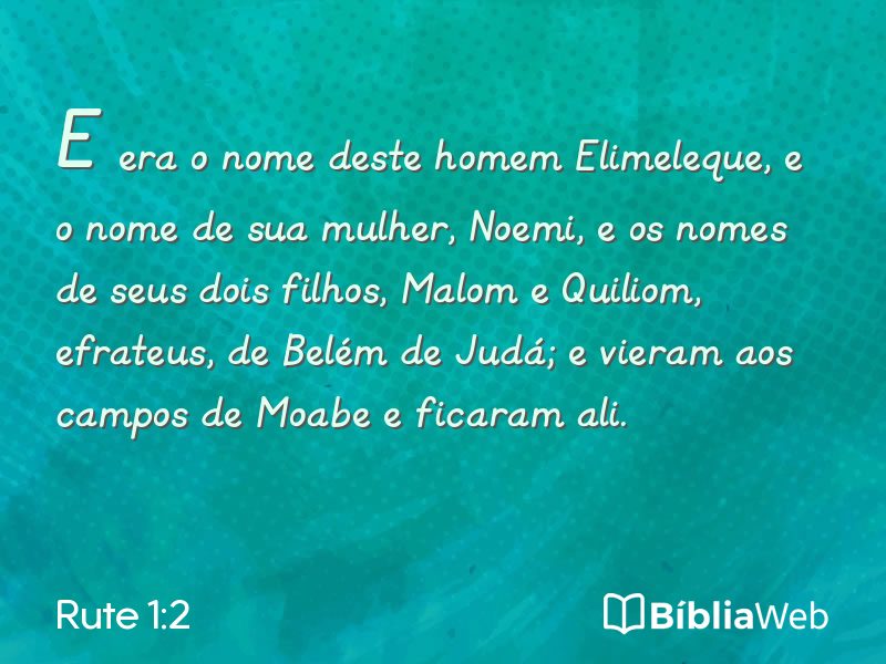 Rute 1:2 em imagem para compartilhar