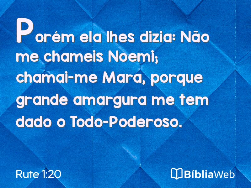 Rute 1:20 em imagem para compartilhar