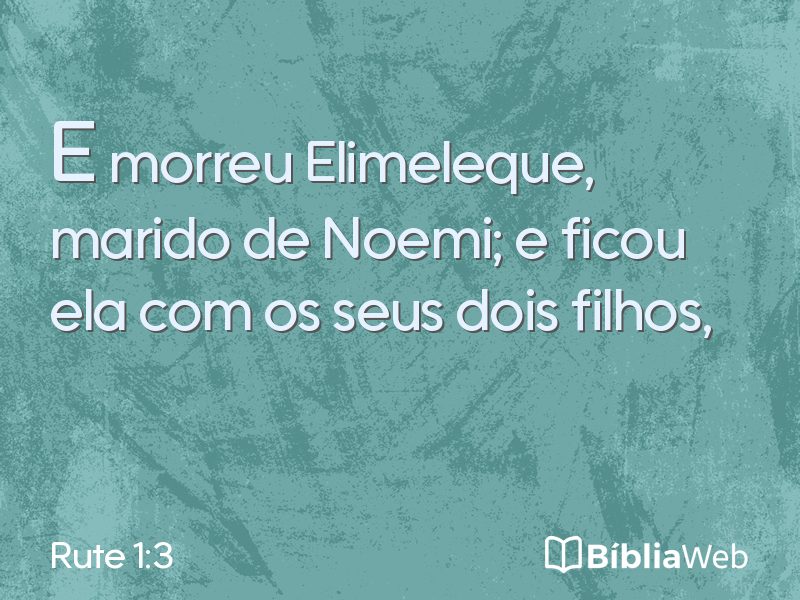 Rute 1:3 em imagem para compartilhar