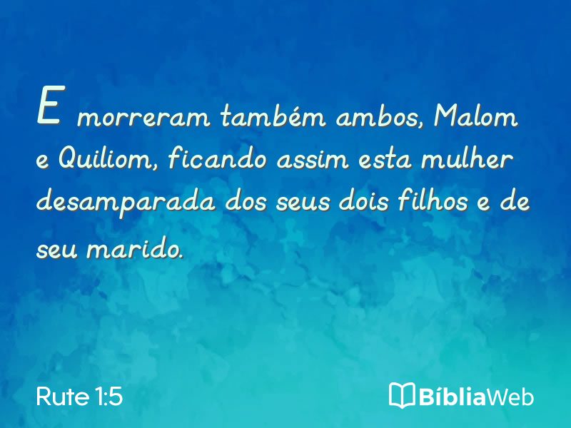 Rute 1:5 em imagem para compartilhar