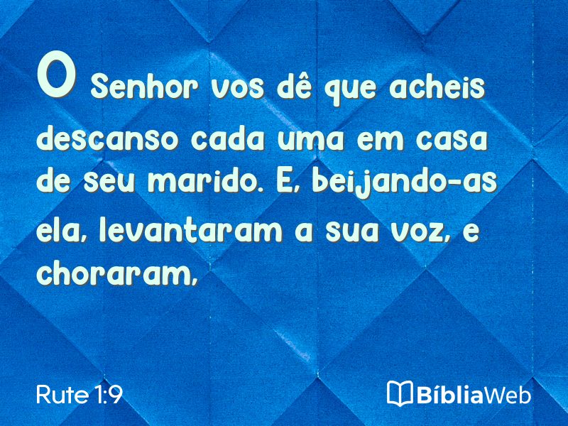 Rute 1:9 em imagem para compartilhar