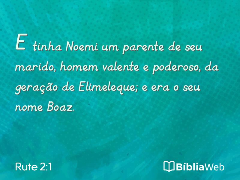 Rute 2:1 em imagem para compartilhar