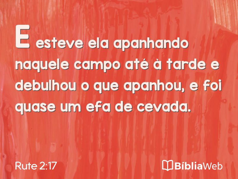 Rute 2:17 em imagem para compartilhar