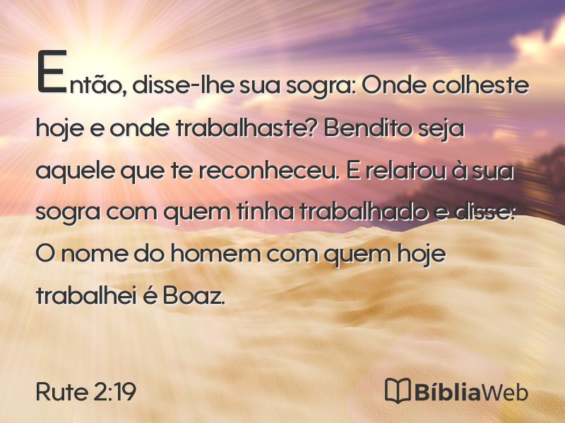 Rute 2:19 em imagem para compartilhar