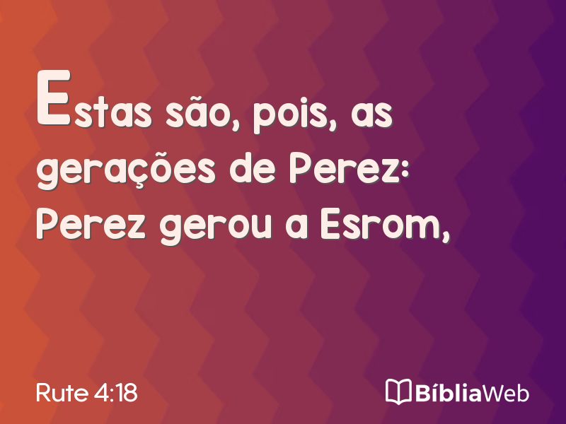 Rute 4:18 em imagem para compartilhar