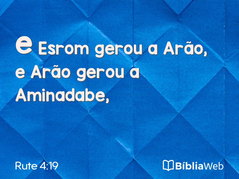 Rute 4:19 em imagem para compartilhar