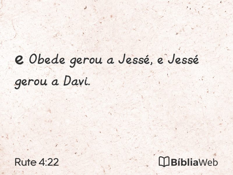 Rute 4:22 em imagem para compartilhar