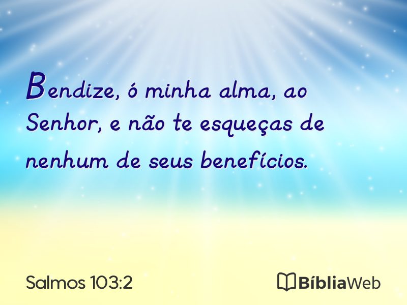 Salmos 103:2 em imagem para compartilhar