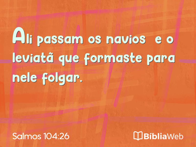 Salmos 104:26 em imagem para compartilhar