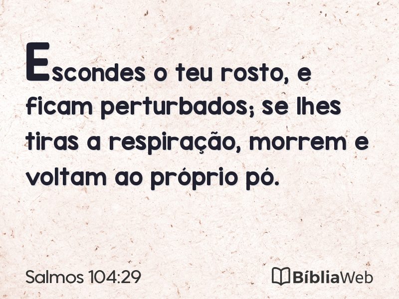 Salmos 104:29 em imagem para compartilhar