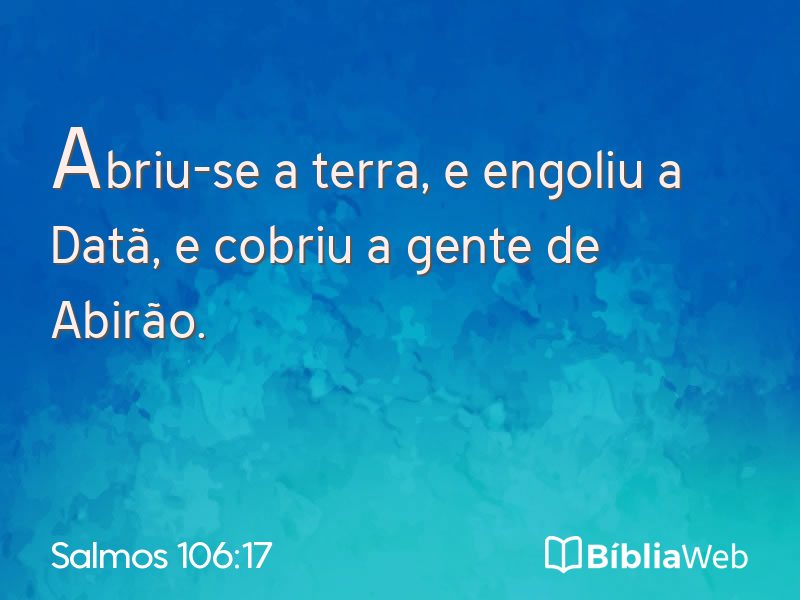 Salmos 106:17 em imagem para compartilhar