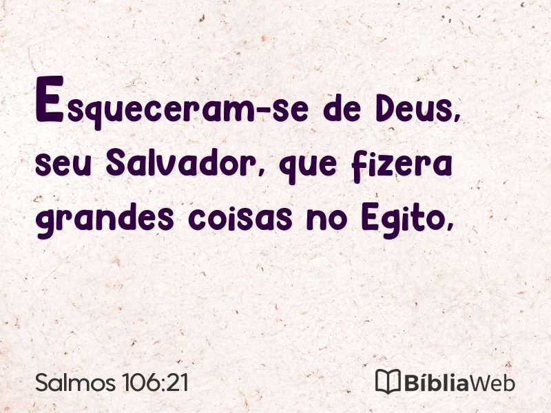 Salmos 106:21 em imagem para compartilhar