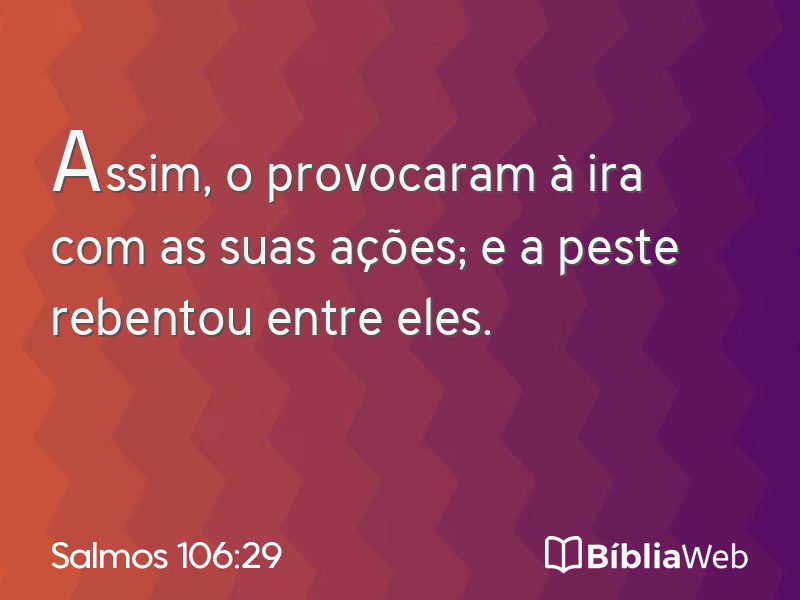 Salmos 106:29 em imagem para compartilhar