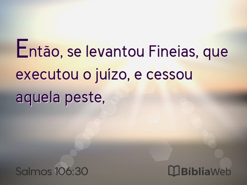 Salmos 106:30 em imagem para compartilhar