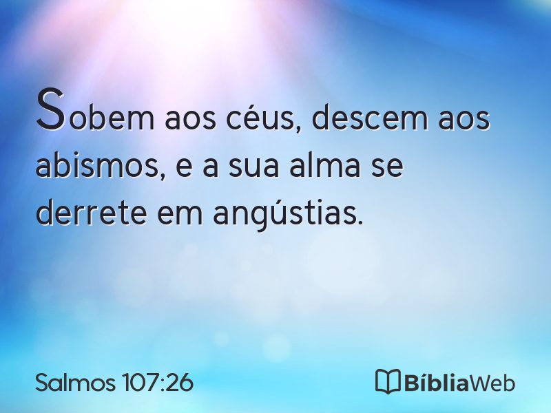 Salmos 107:26 em imagem para compartilhar