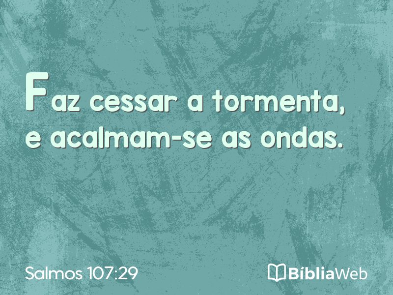 Salmos 107:29 em imagem para compartilhar
