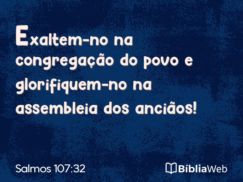 Salmos 107:32 em imagem para compartilhar