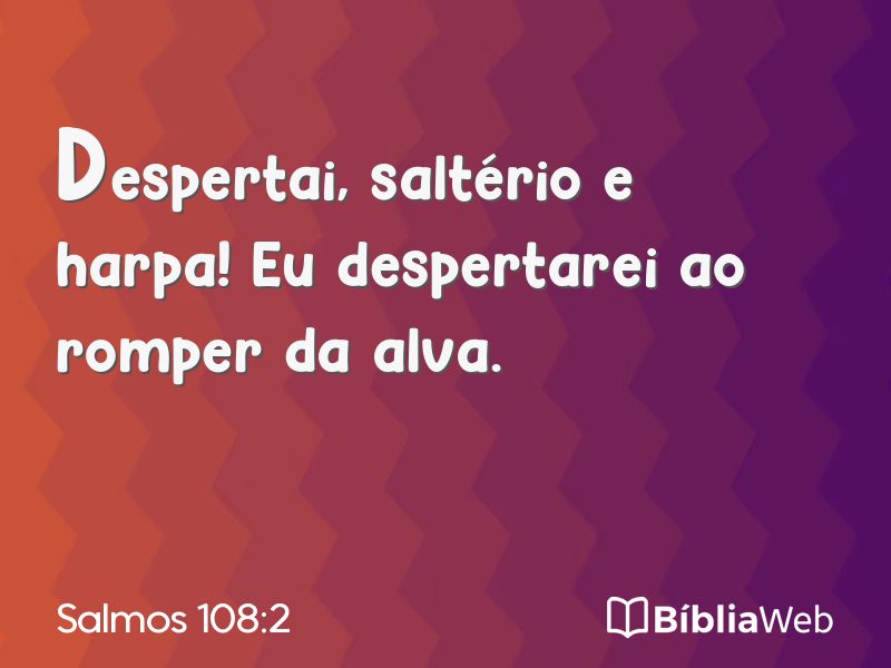 Salmos 108:2 em imagem para compartilhar