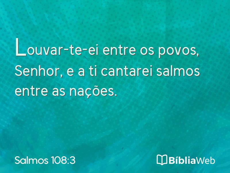 Salmos 108:3 em imagem para compartilhar