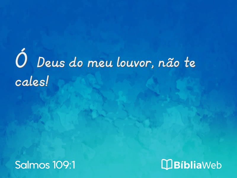 Salmos 109:1 em imagem para compartilhar