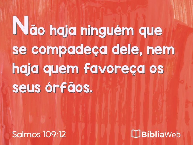 Salmos 109:12 em imagem para compartilhar
