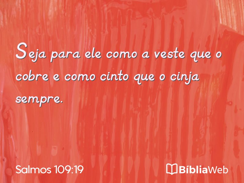 Salmos 109:19 em imagem para compartilhar