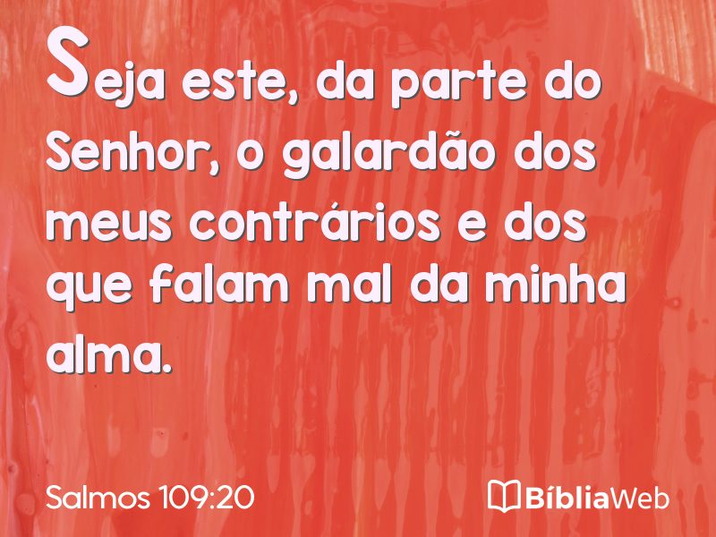 Salmos 109:20 em imagem para compartilhar