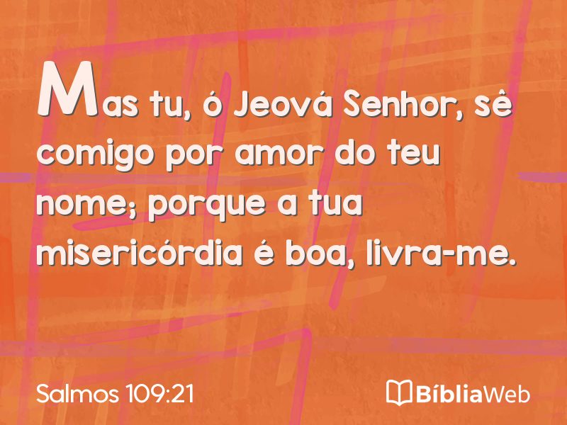 Salmos 109:21 em imagem para compartilhar