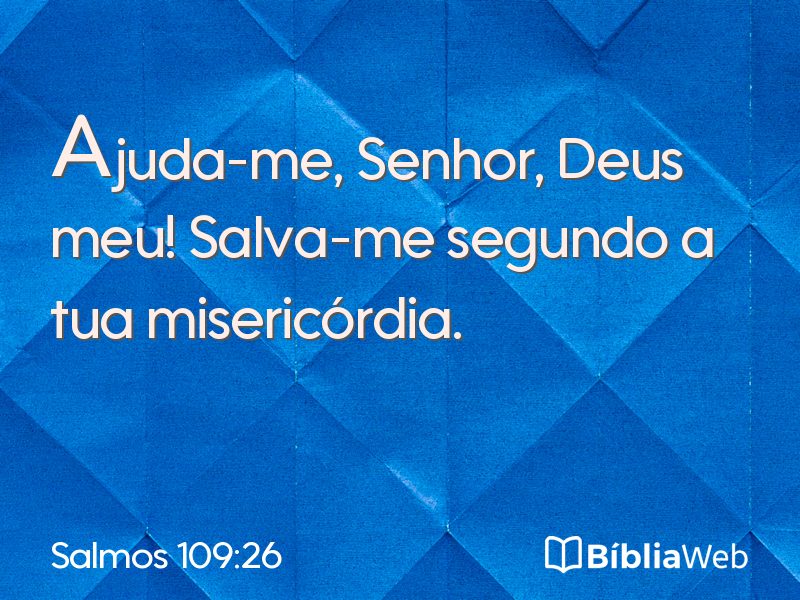 Salmos 109:26 em imagem para compartilhar