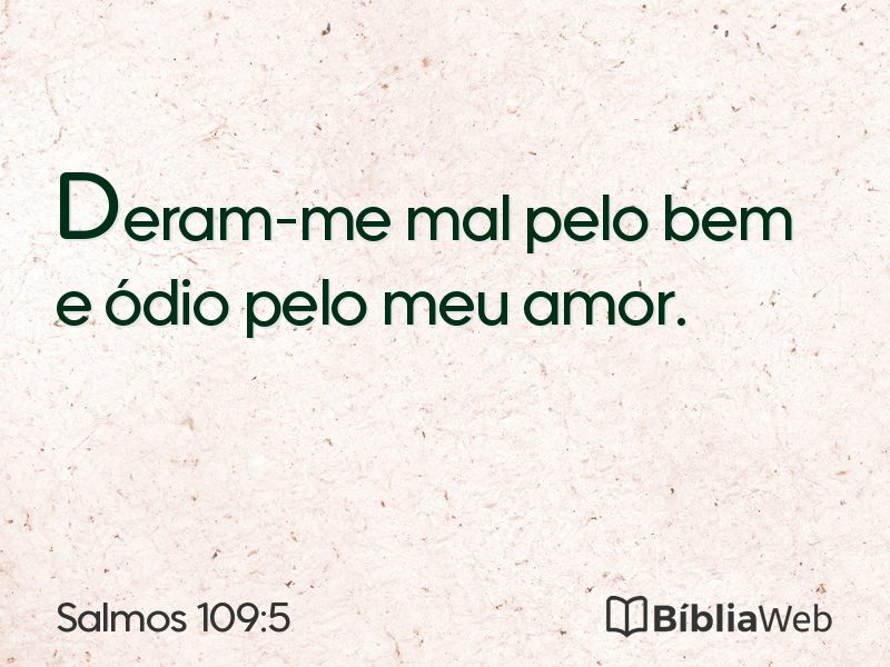 Salmos 109:5 em imagem para compartilhar