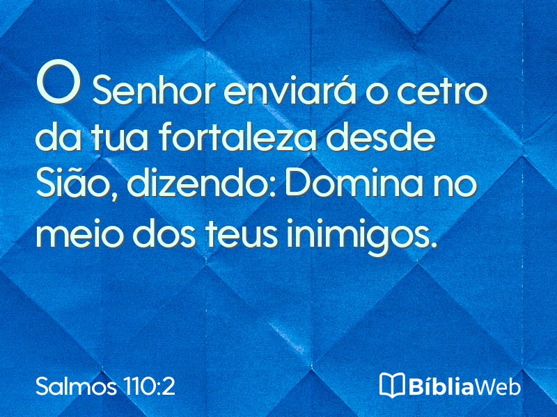 Salmos 110:2 em imagem para compartilhar