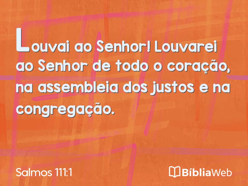 Salmos 111:1 em imagem para compartilhar